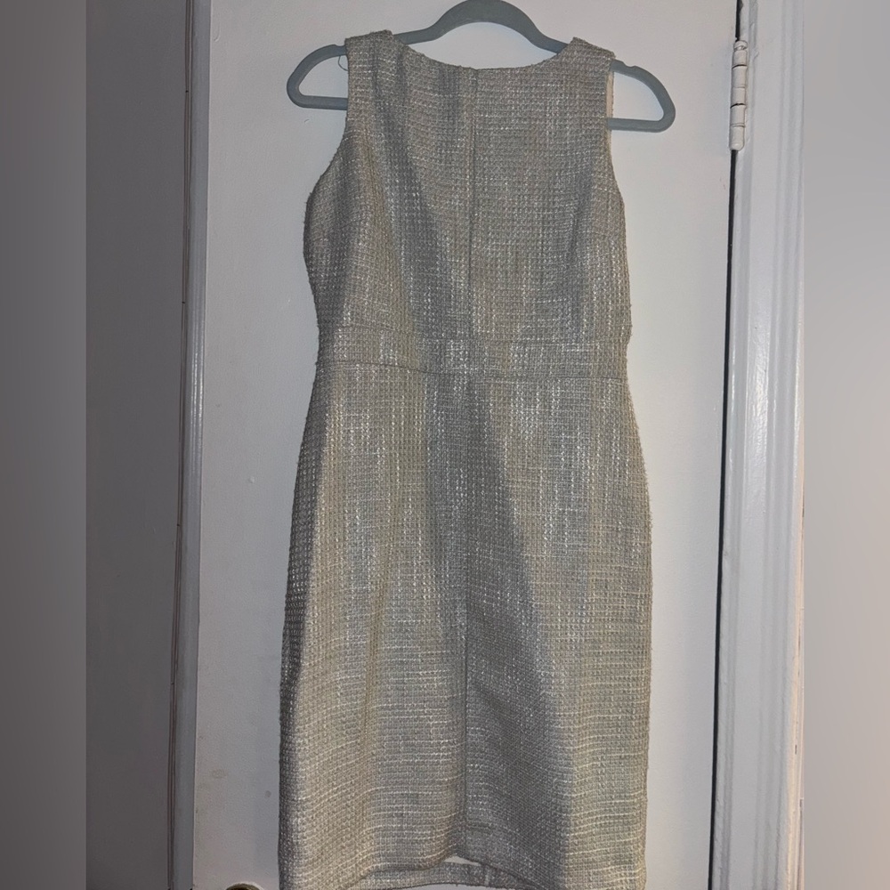 Ann Taylor Factory Tweed Mint Green Mid-Length Dress